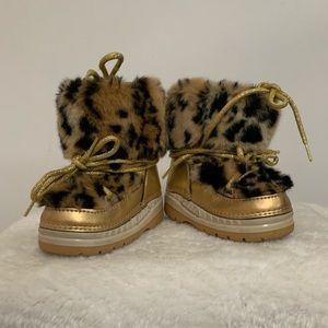 Brown’s faux fur baby boots
